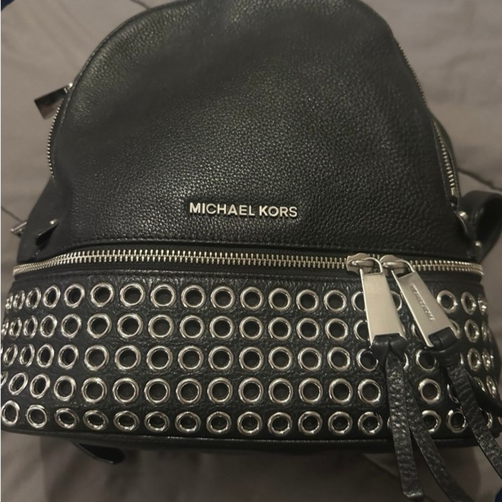 Michael Kors Black Studded Women's Backpack